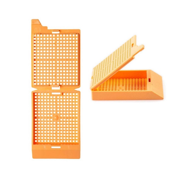 One Piece Biopsy Cassette, peach